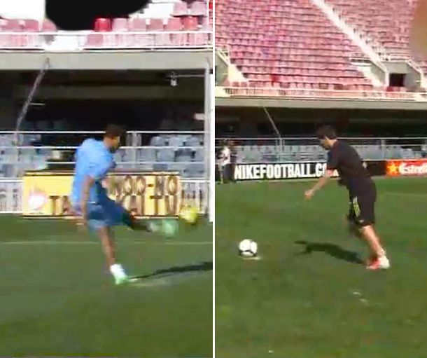 Messi y Neymar, en un desafío de puntería: ¿quién ganó?