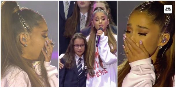 El llanto de Ariana Grande en el concierto One Love Manchester