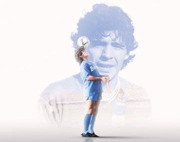 Napoli jugó con una camiseta en homenaje a Diego Maradona