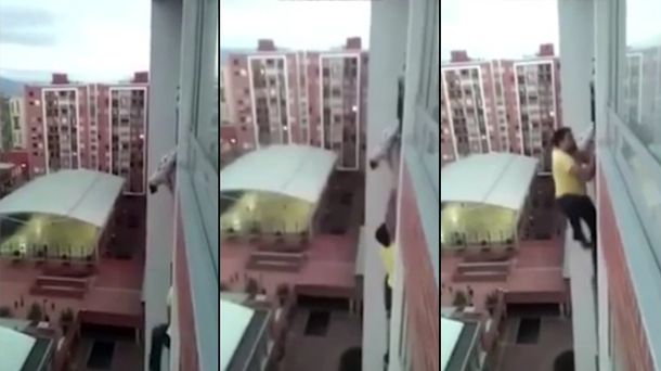 Un héroe: trepó por el balcón y salvó al perro del vecino