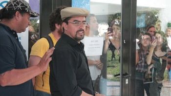 La detención de Esteche en la Facultad de Periodismo de La Plata La detención de Esteche en la Facultad de Periodismo de La Plata