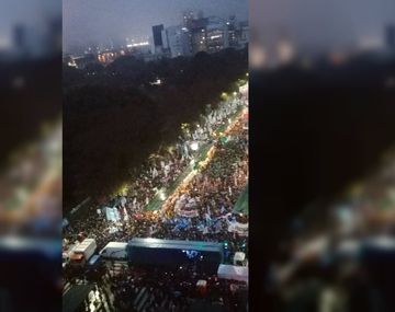 Masiva manifestación contra el uso de las Fuerzas Armadas en Seguridad Interior