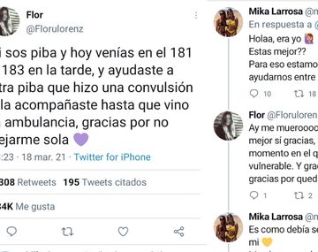 Hay que ayudarnos entre nosotras: encontró en Twitter a la chica que la auxilió tras una convulsión