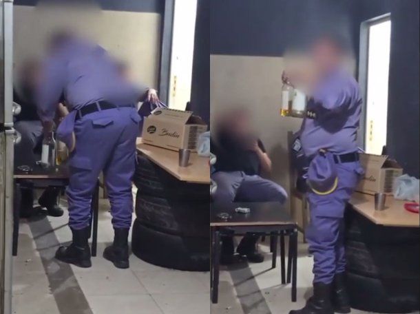 Escándalo en Chaco: descubren a tres policías tomando alcohol en una comisaría
