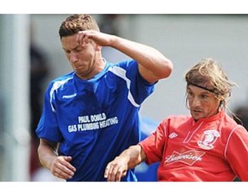 Intacto: Claudio Caniggia anotó un gol en su regreso al fútbol