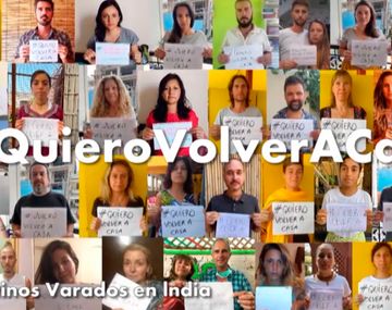 El video de los argentinos varados en India