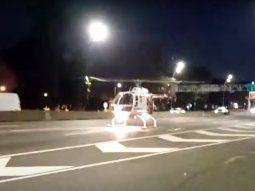 fuerte choque en la general paz dejo a un motociclista herido: fue rescatado por un helicoptero fuerte choque en la general paz dejo a un motociclista herido: fue rescatado por un helicoptero