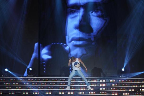 El Polaco imitó a Rodrigo.