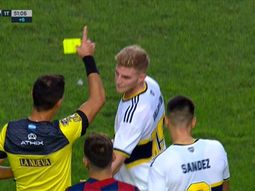 San Lorenzo vs Boca: la  patada de Sández que pasó de roja a amarilla