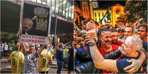 Marchas en contra y a favor de Lula