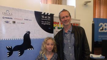 Alexandre Rockwell y su hija Lana Alexandre Rockwell y su hija Lana