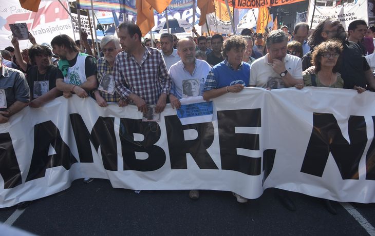 Imagen de una marcha de la CTA de noviembre de 2016