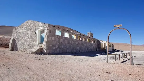 El pueblo minero con una mina de azufre que fue abandonada