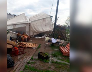 La tormenta destruyó su taller comunitario y necesitan ayuda para terminar los pedidos