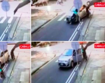 VIDEO: Atropellaron a una mujer y su bebé y se salvaron de milagro