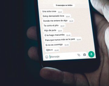 Te hago macumba o te lo corto: el violento mensaje de una novia tóxica que se volvió viral