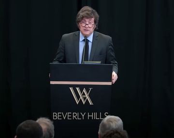 Javier Milei en Los Ángeles.