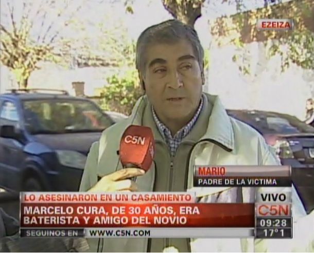 Mi hijo murió en el acto, estamos todos destrozados