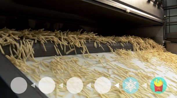 Mirá el video de cómo se hacen las papas fritas de McDonalds