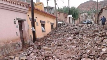 Así quedaron las calles de Tilcara Así quedaron las calles de Tilcara