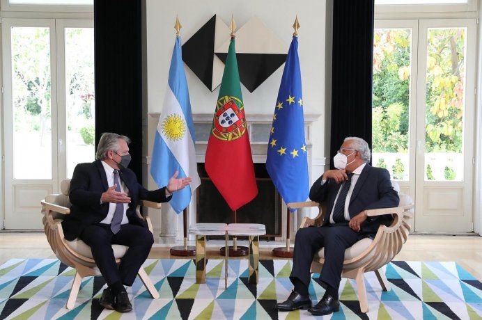 Alberto Fernández se reunió con el primer ministro de Portugal