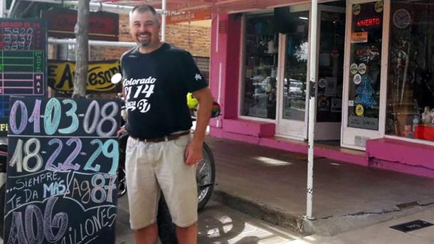 Gustavo Eberle vendió el boleto ganador. Foto gentileza Infopico.com