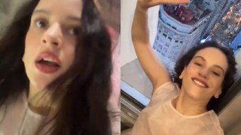 Rosalía en el Obelisco. Rosalía en el Obelisco.