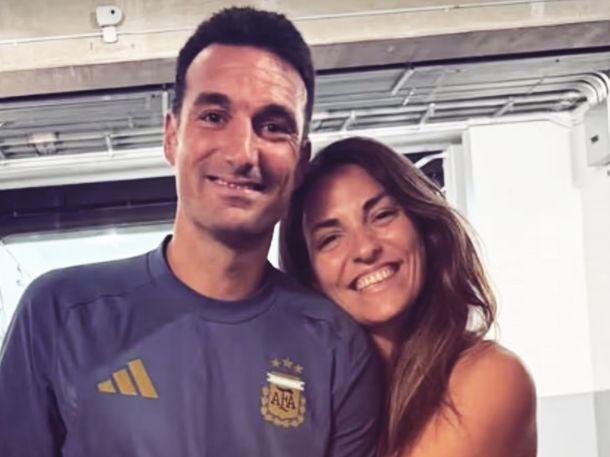 Scaloni y su hermana