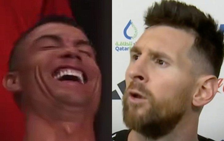 Desopilante imitación de Cristiano a Messi: ¿Qué mirás, bobo?