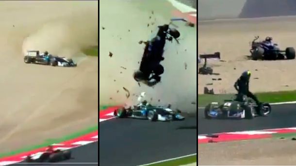 Impresionante accidente en la Fórmula 3: el piloto se salvó de milagro 