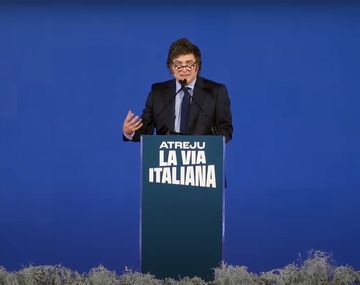 Javier Milei en Roma.