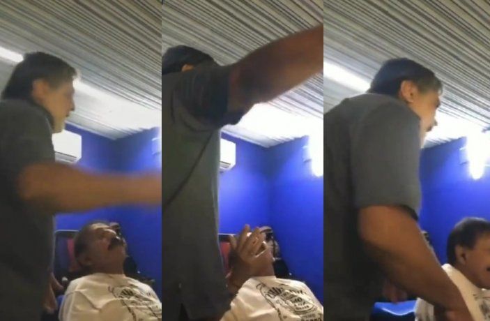 El padre Riquelme irrumpió en una transmisión del partido para apoyar a un jugador