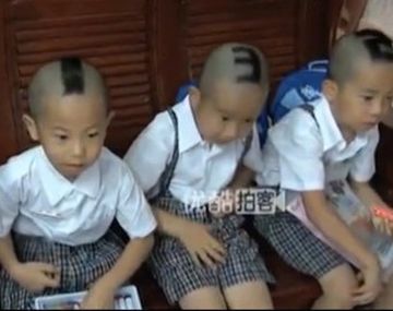 Una madre china numeró a sus hijos para poder diferenciarlos