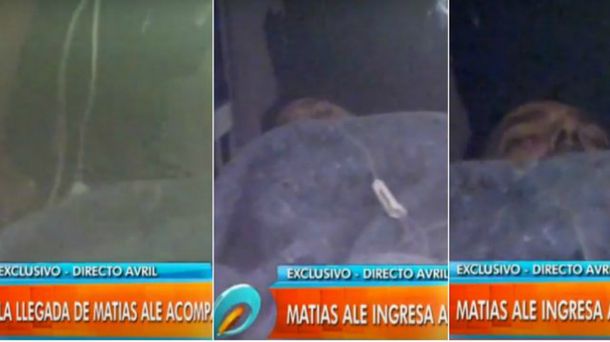 Así ingresó Matías Alé a la clínica psiquiátrica