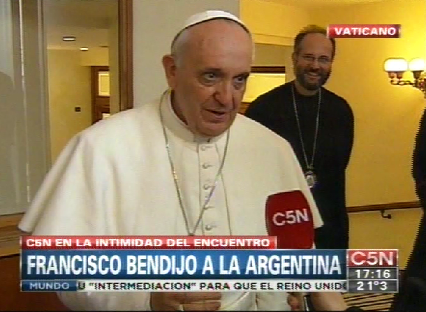 La bendición del Papa a la Argentina en exclusivo por C5N