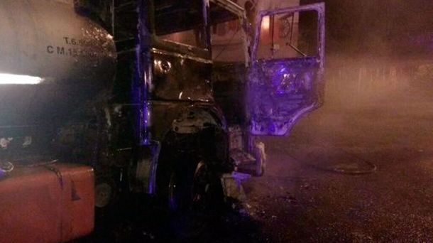 El camionero quedó detenido