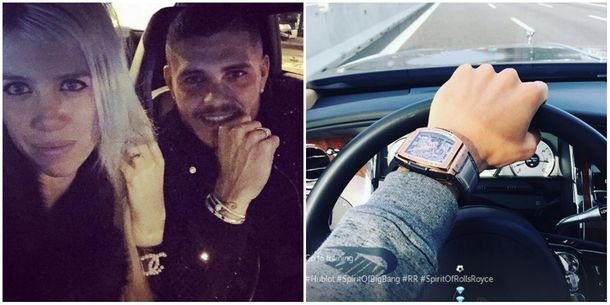 Mauro Icardi publicó una foto de un costoso reloj y días después se lo robaron