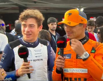 Muy incómodo: el raro momento de Colapinto y Lando Norris en una entrevista
