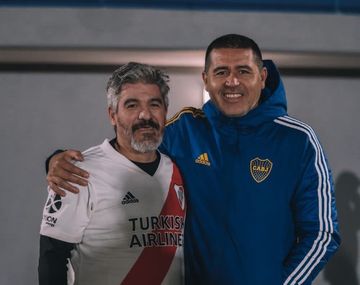 Riquelme y Ortega: los ídolos de Boca y River juntos