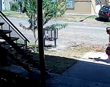 Una cámara registró los gritos de una mujer adulta mayor cuando le robaban