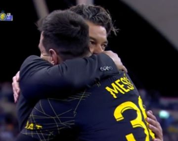 El emotivo abrazo entre Lionel Messi y Marcelo Gallardo