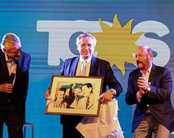 José Luis Gioja, Alberto Fernández y Gildo Insfrán