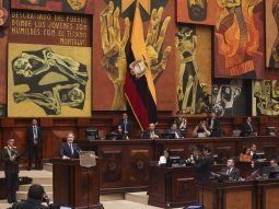 Guillermo Lasso en el Parlamento ecuatoriano