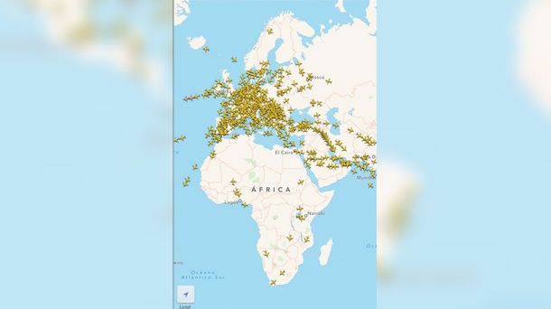 Así está el tráfico aéreo en el país por el paro