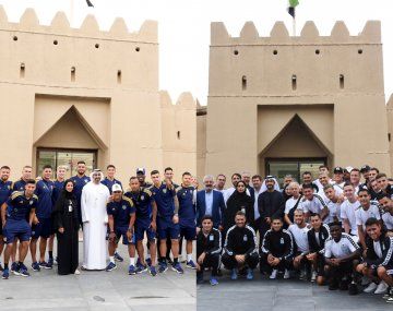 Supercopa Internacional: Boca y Racing pasearon por Al Ain en la previa