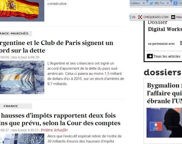 Medios franceses destacan el acuerdo con el Club de París