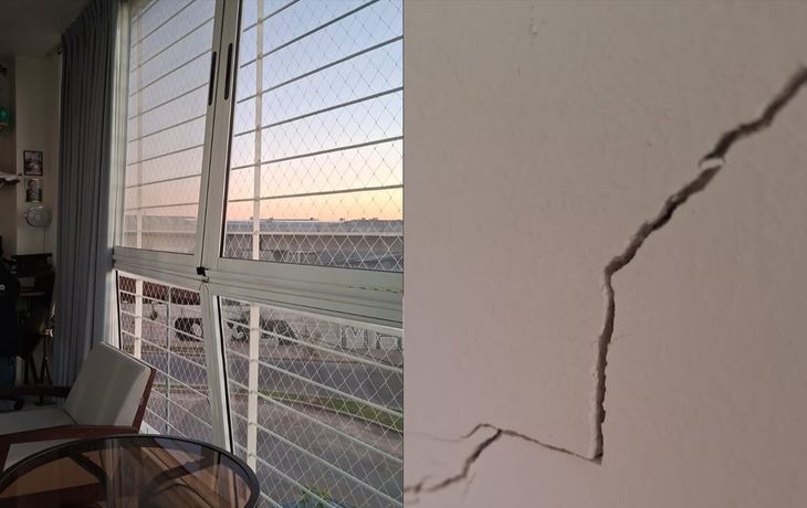 Ventanas rotas, grietas y bichos: así están los edificios de Parque Patricios tras el derrumbe