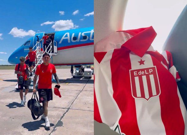 Se viene la final con Racing: así llegó el plantel de Estudiantes de La Plata a Santiago del Estero