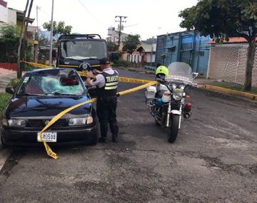 Así quedó el auto que arrolló a David Yañez Pacheco