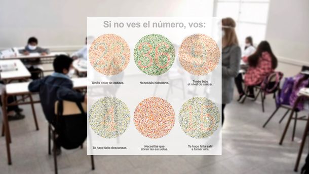 El macrismo usó un test de daltonismo para pedir que abran las escuelas